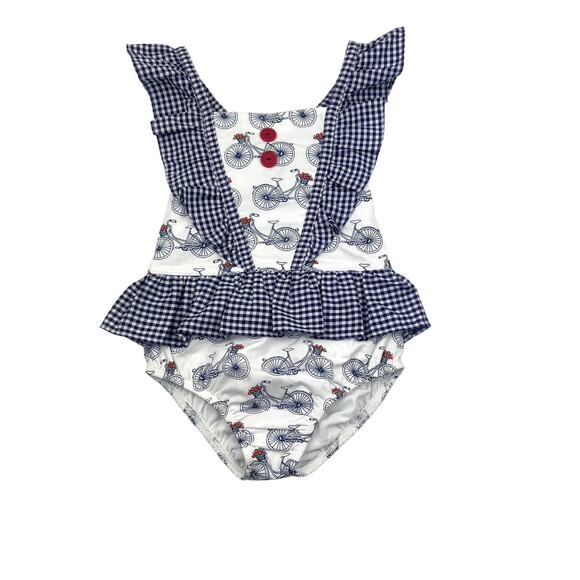 Eleanor Rose Bicycle Swimsuit - Picture 1 of 9